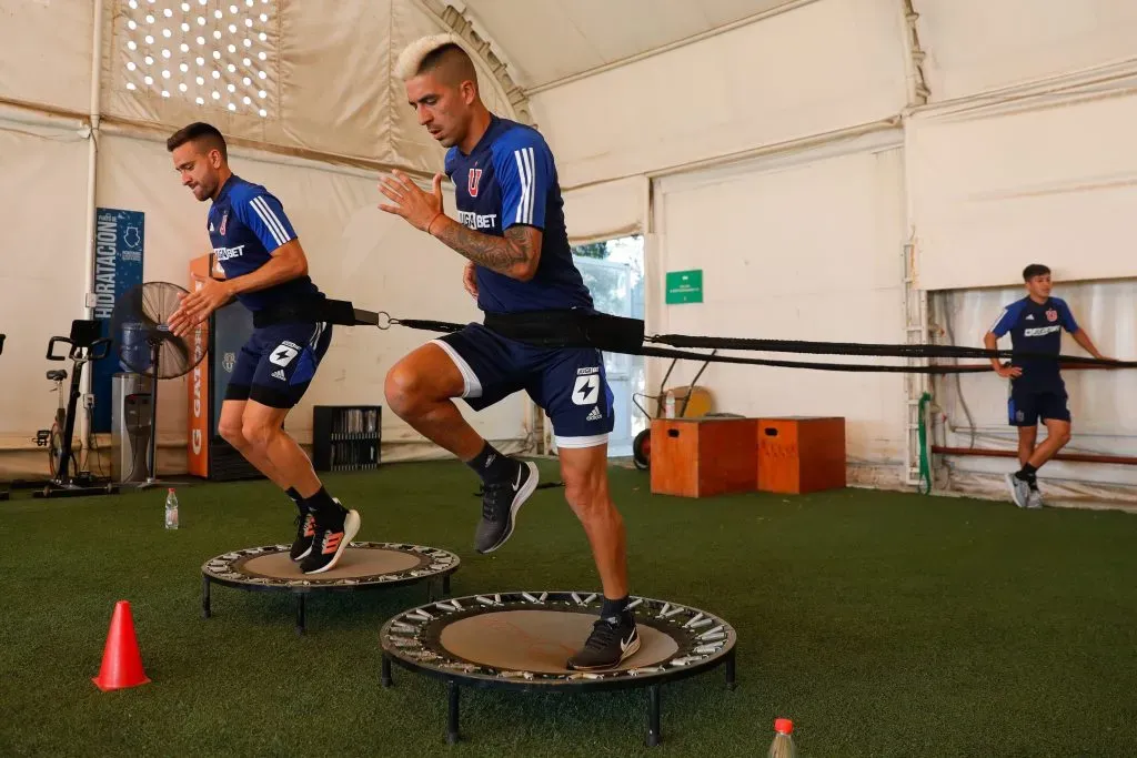 Leandro Fernández en la pretemporada de la U. Foto: U. de Chile.