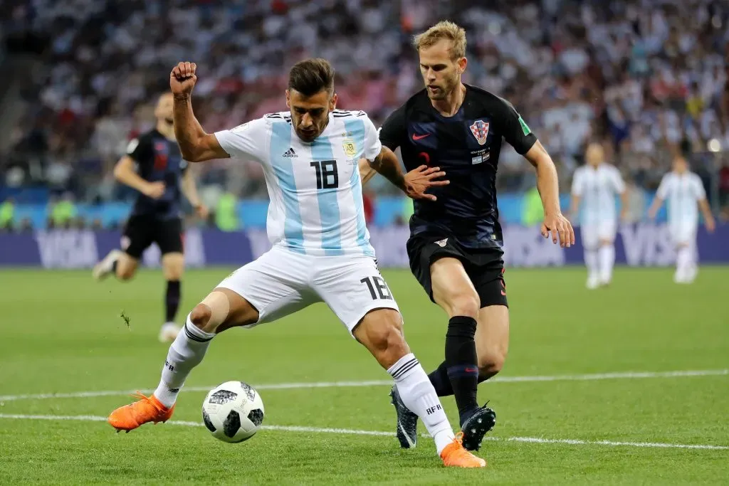 Eduardo Salvio jugó en el partido ante Croacia en el Mundial de Rusia 2018 | Getty Images