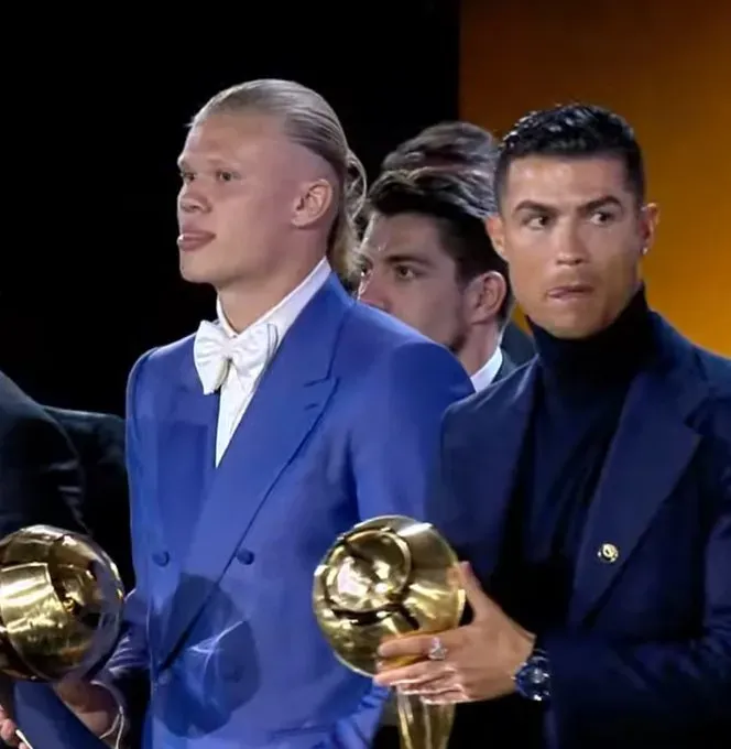 ¿Mensaje para Messi? Cristiano aseguró que “Haaland merece el premio al mejor jugador 2023” | Foto: Globe Soccer Awards