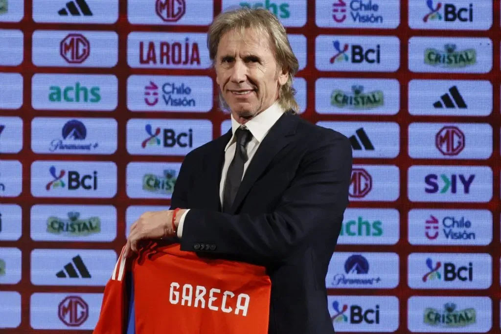 Ricardo Gareca en la presentación Dragomir Yankovic/Photosport