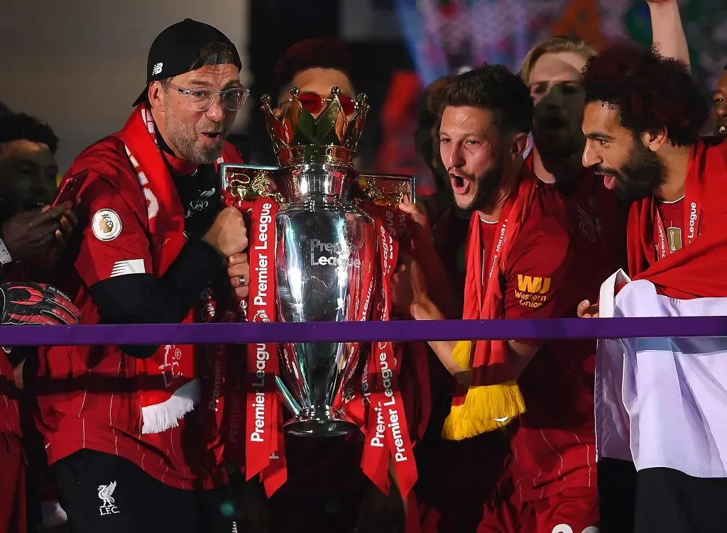 Jürgen Klopp rompió una maldición de 30 años sin títulos ligueros para Liverpool. La Premier League 2019-20, fue la primera consagración de The Reds desde la creación del torneo en el 1992-93. | Foto: Getty Images.