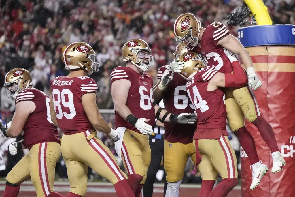 Los 49ers superaron a Green Bay Packers en la ronda divisional. Imagen: Getty.