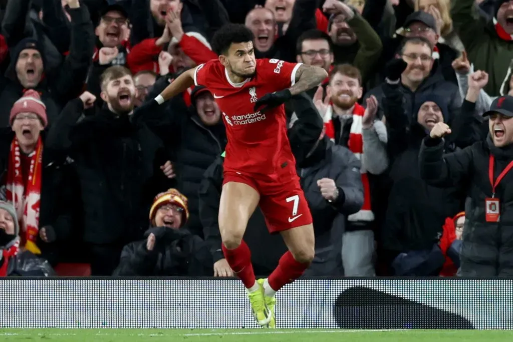 Luis Díaz cerró el marcador a favor del Liverpool | Getty Images