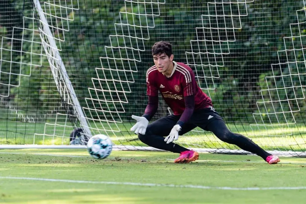 Vicente Reyes en una práctica del Atlanta United.