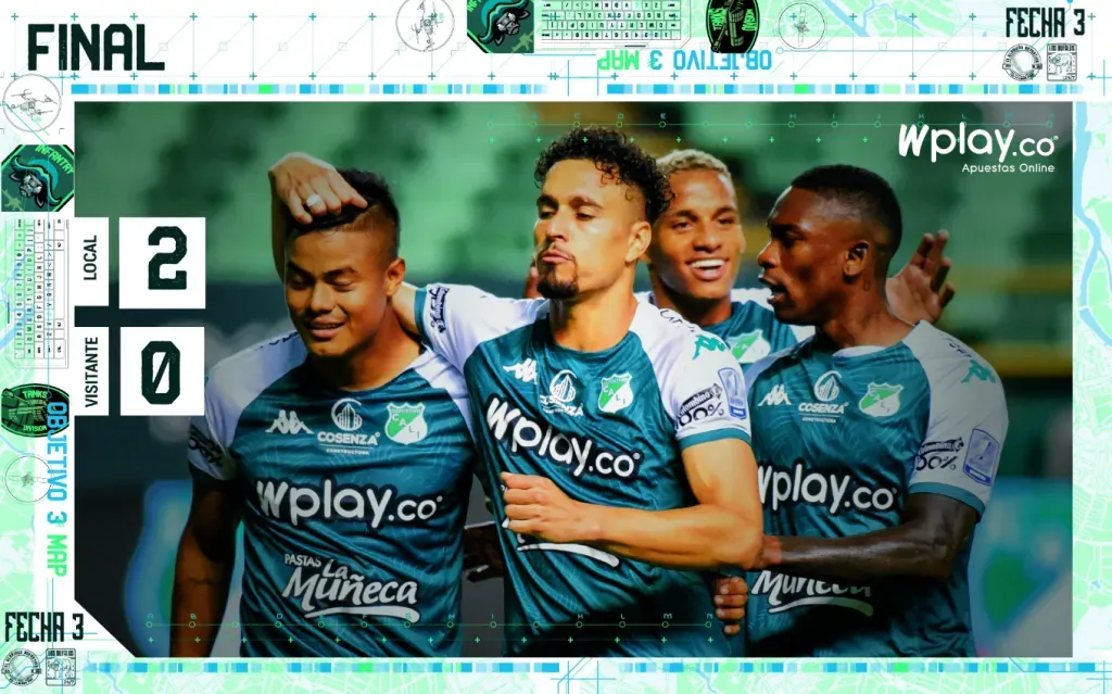 La gráfica del marcador tuvo a Fabián Castillo entre los protagonistas. (Foto: Deportivo Cali).