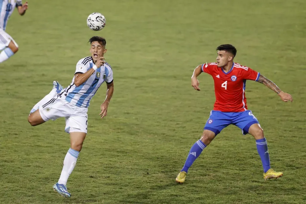 La selección chilena Sub 23 cayó por 5-0 ante Argentina y se despidió de Paris 2024. | Foto: Photosport.