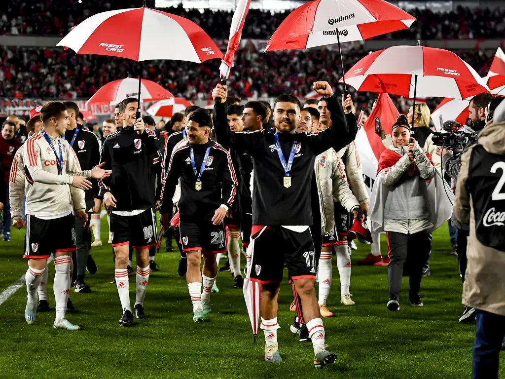 Paulo Díaz se gana el corazón de los hinchas de River Plate en la temporada 2024. Foto: Getty Images.