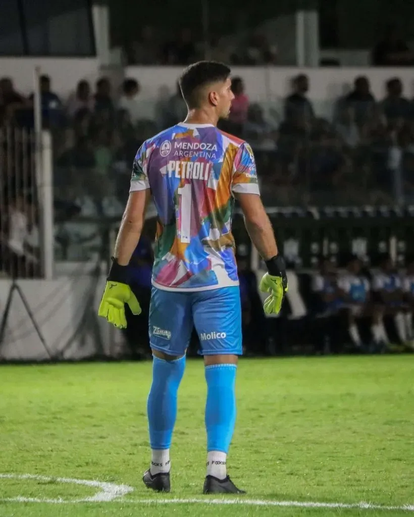 Franco Petroli, el arquero titular de Godoy Cruz, se formó en River Plate y fue mundialista Sub 20 con Argentina. (Foto: Godoy Cruz).