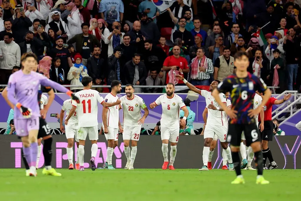 Jordania eliminó a Corea del Sur de la Copa Asia y va por el título. Foto: Getty Images.
