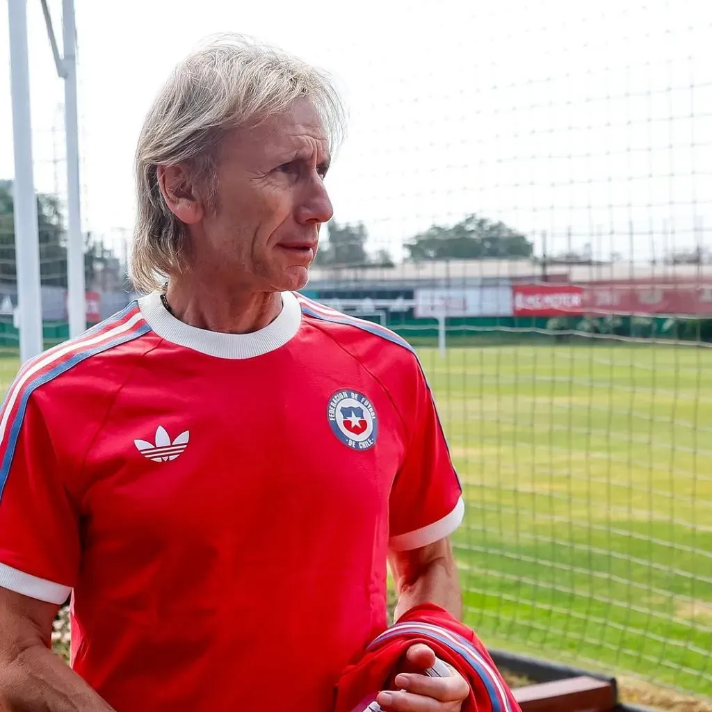 Ricardo Gareca en Juan Pinto Durán. (Foto: Comunicaciones FFCH).