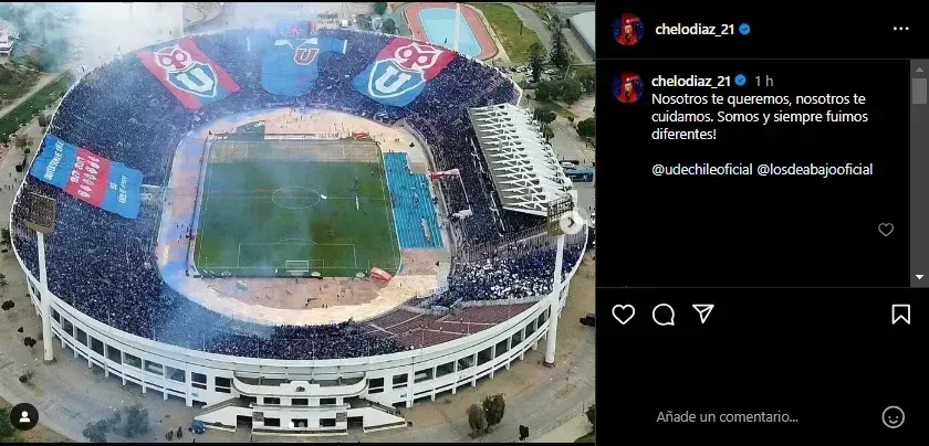 El polémico posteo de Marcelo Díaz tras incidentes en Supercopa (Instagram)