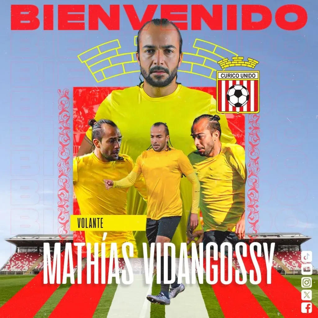 Así fue presentando Vidangossy en Curicó Unido.