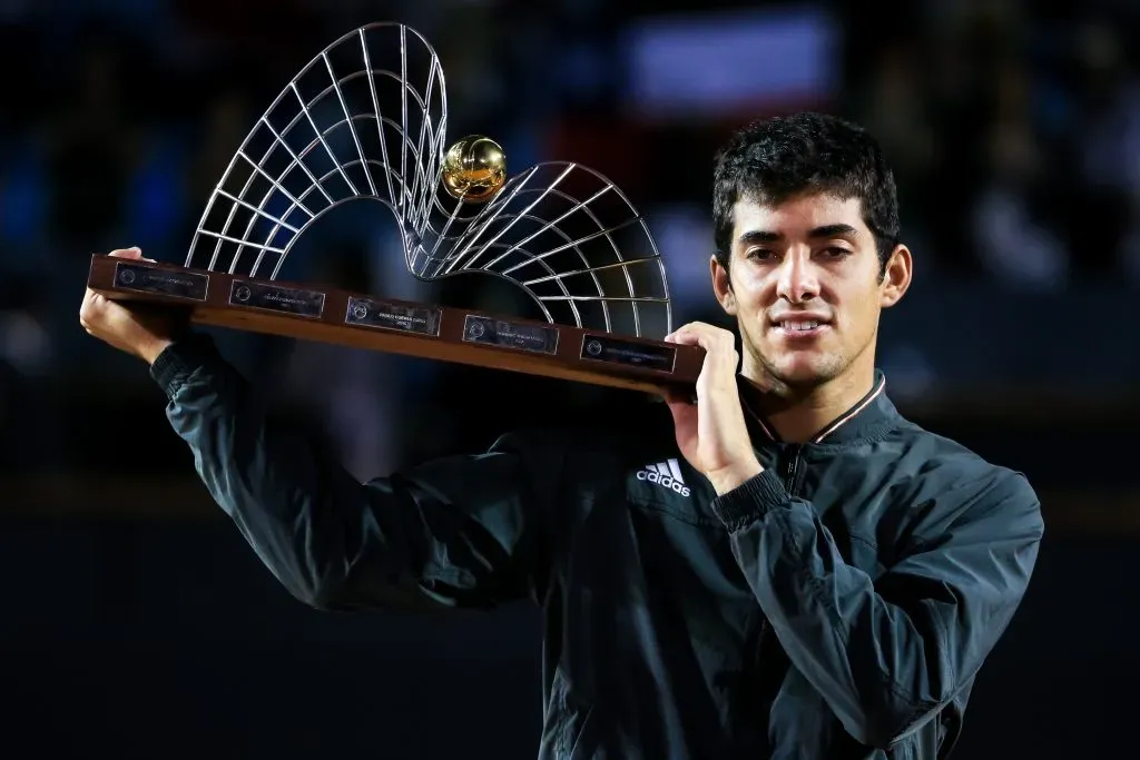 Cristian Garin fue campeón del Rio Open 2020. Imagen: Getty.
