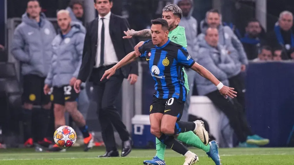 Alexis Sánchez en el triunfo del Inter sobre Atlético