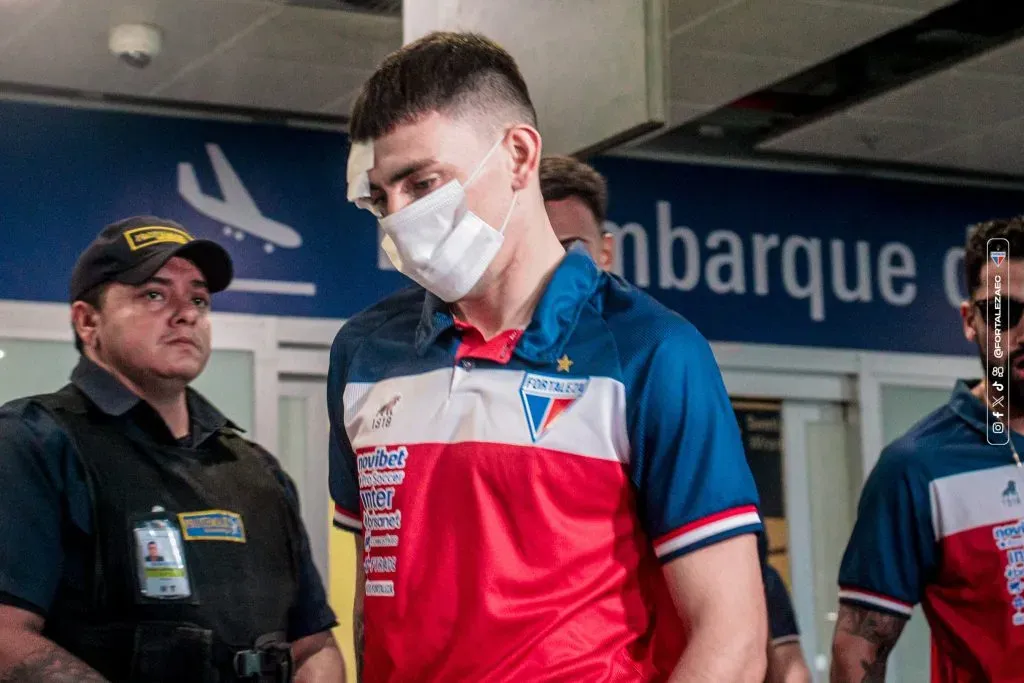 Los jugadores de Fortaleza fueron trasladados a un centro médico tras la agresión. Foto: Comunicaciones Fortaleza.