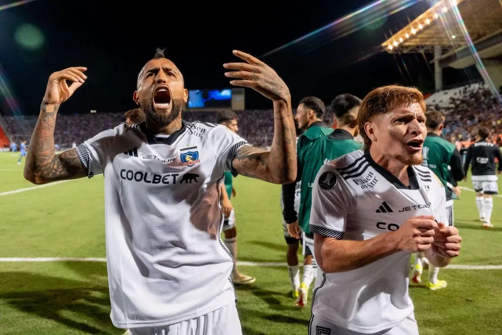 El grito de Arturo Vidal para celebrar el gol de Bolados. (Foto: Guille Salazar | RedGol).