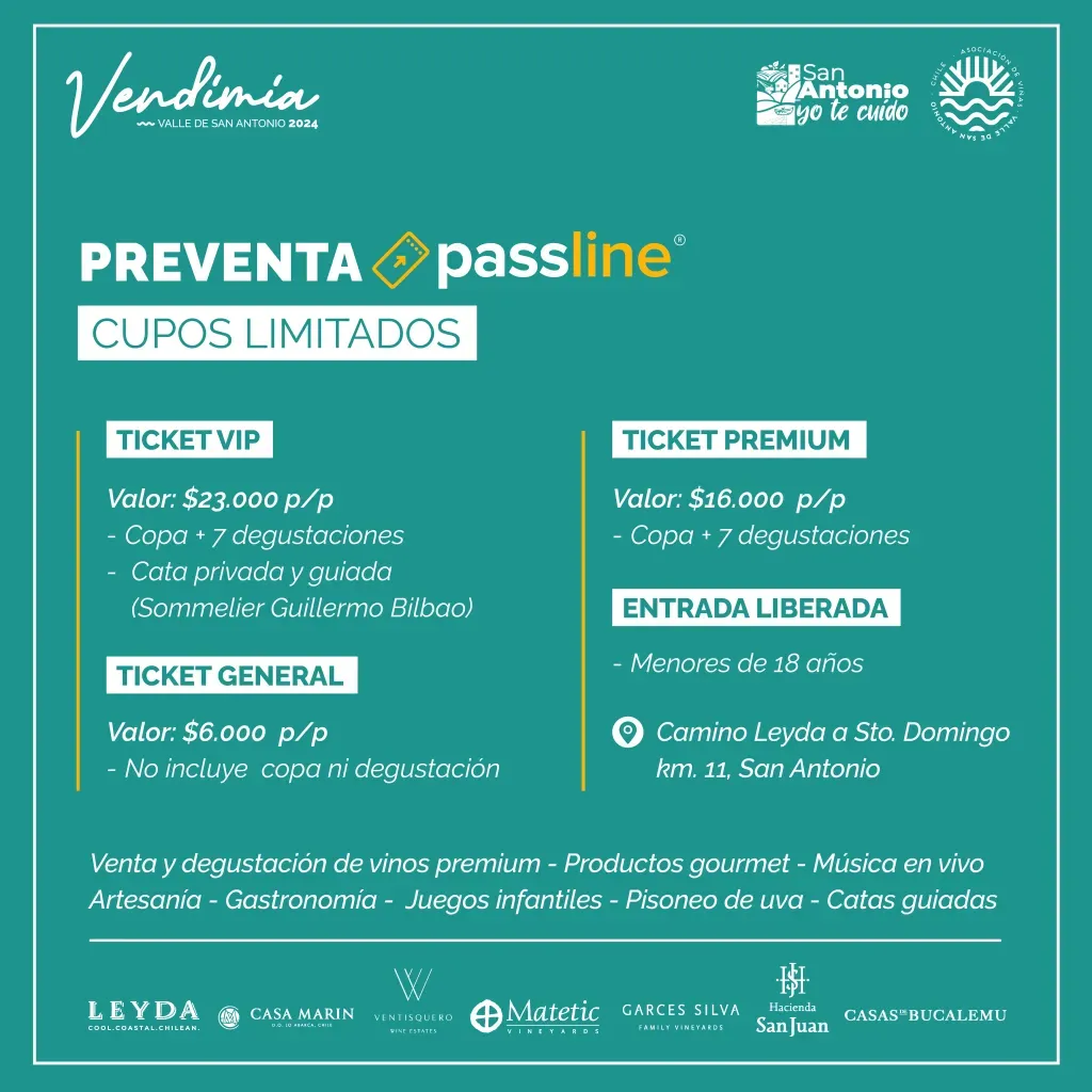 Preventa Fiesta de la Vendiamia 2024