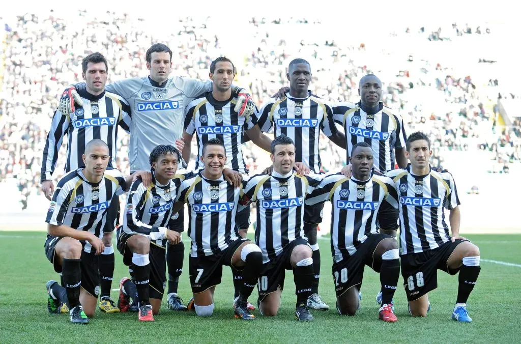 Alexis Sánchez y Juan Guillermo Cuadrado compartieron en Udinese hace algunos años. Foto: IMAGO.