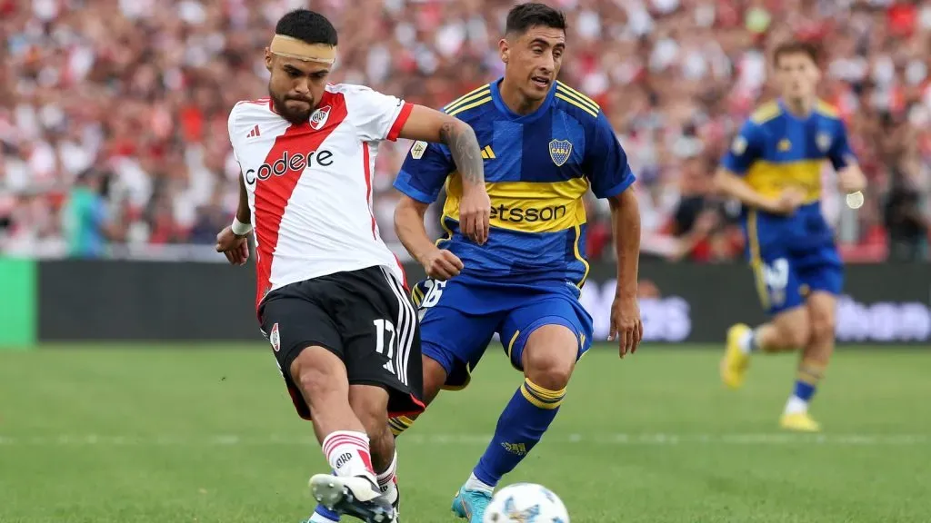 Paulo Díaz fue titular en River Plate.