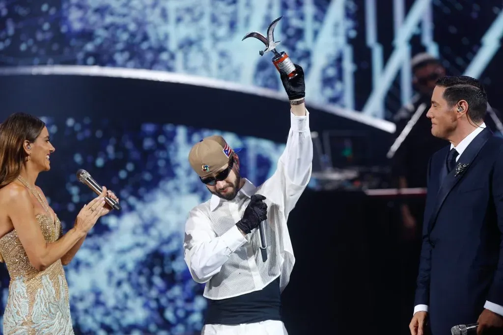 Mora logró la Gaviota de Plata y de Oro en Viña del Mar. Imagen: Agencia Uno.