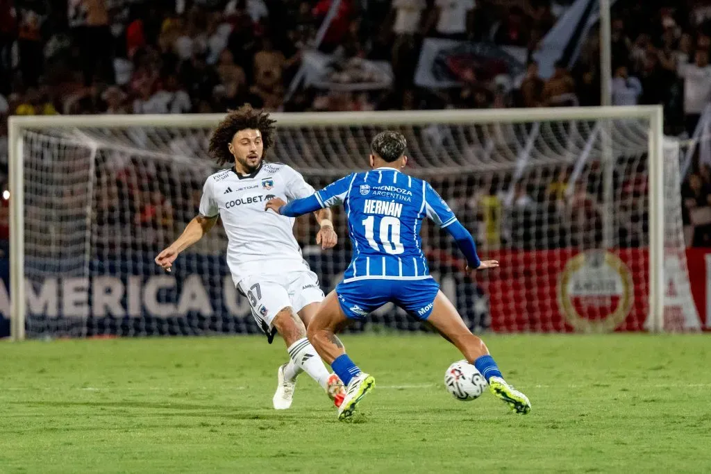 Hernán López no aparece entre los titulares de Godoy Cruz para enfrentar a Colo Colo. Foto: Guille Salazar, RedGol.