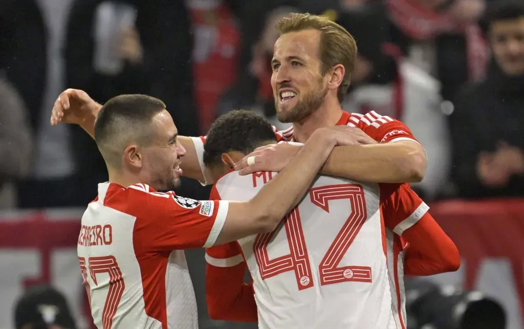 Harry Kane lideró el triunfo del Bayern Múnich en la Champions League. Foto: IMAGO.