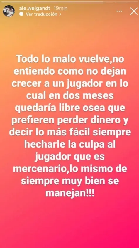 Captura Instagram.