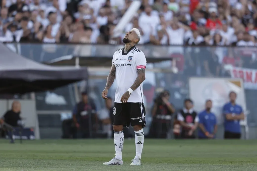 Arturo Vidal jugó un baso Superclásico. Pepe Alvujar/Photosport