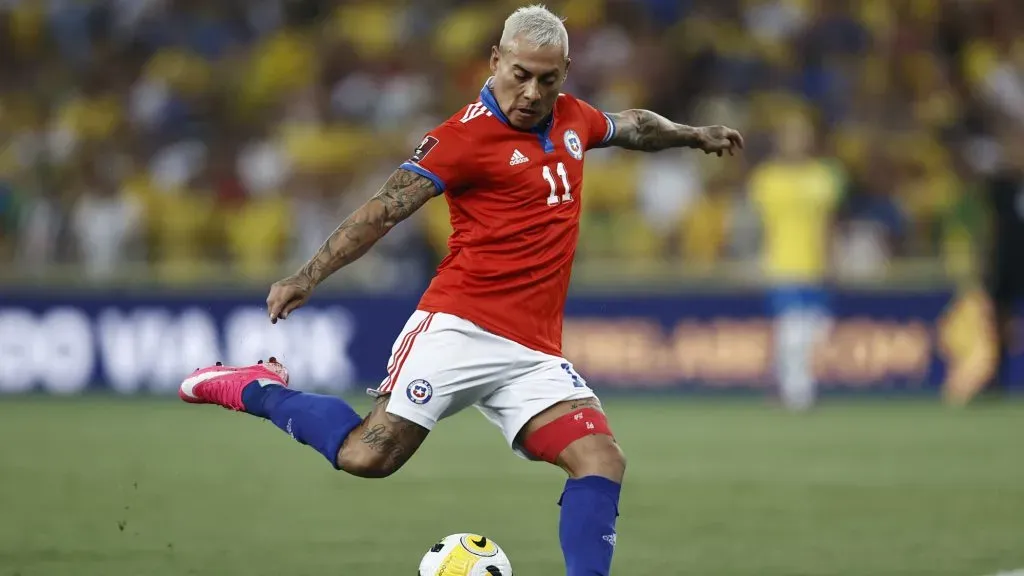 Ricardo Gareca llamó a Eduardo Vargas a pesar de su mal momento en Brasil. Foto: Photosport.