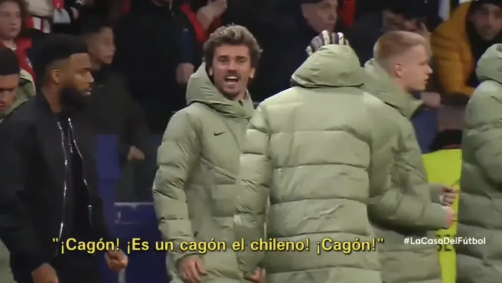 La imagen de Griezmann burlándose de Alexis Sánchez