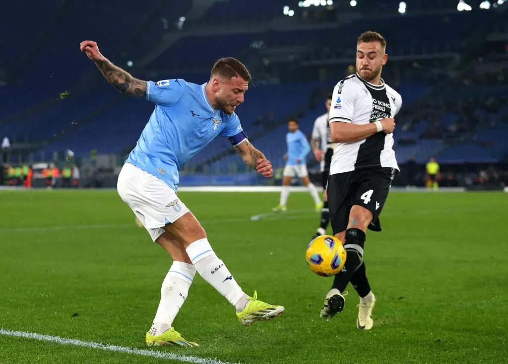 Ciro Immobile en el último duelo de la Lazio ante el Udinese | Getty Images