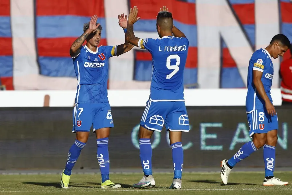 Leandro Fernández fue el asistidor de Maxi Guerrero en el gol que le dio la victoria a U. de Chile. (Felipe Zanca/Photosport).