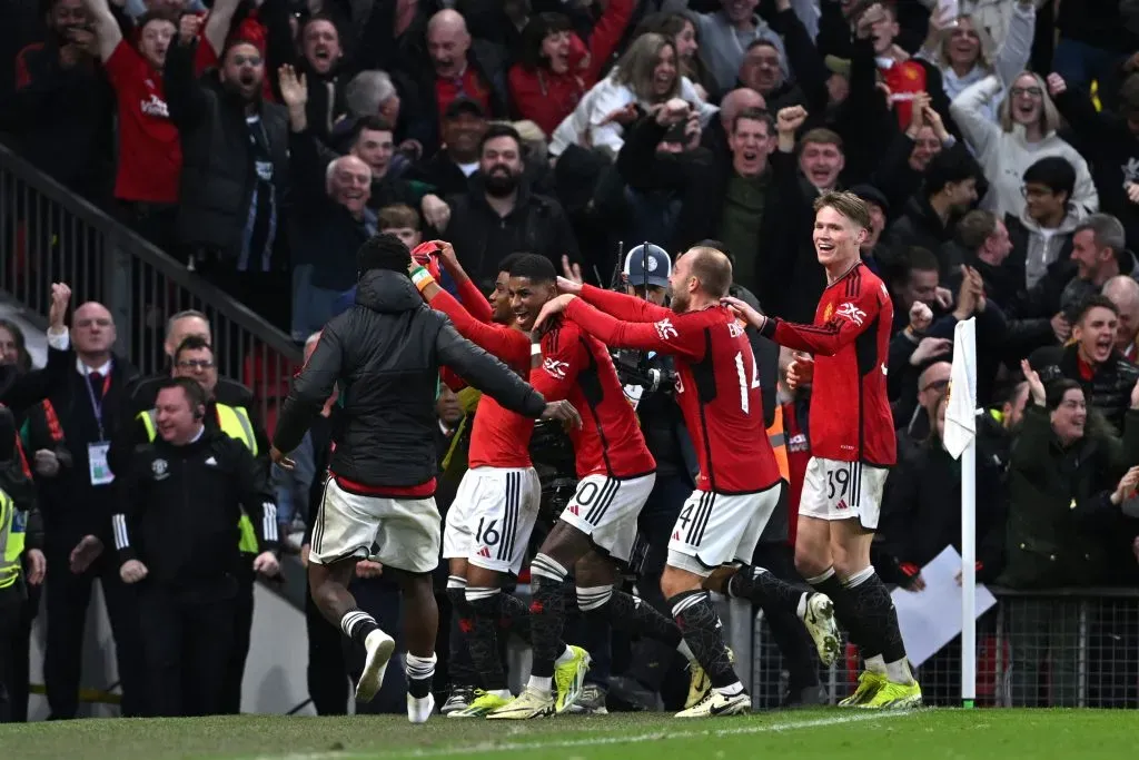 Manchester United ganó en el final. (Photo by Stu Forster/Getty Images)