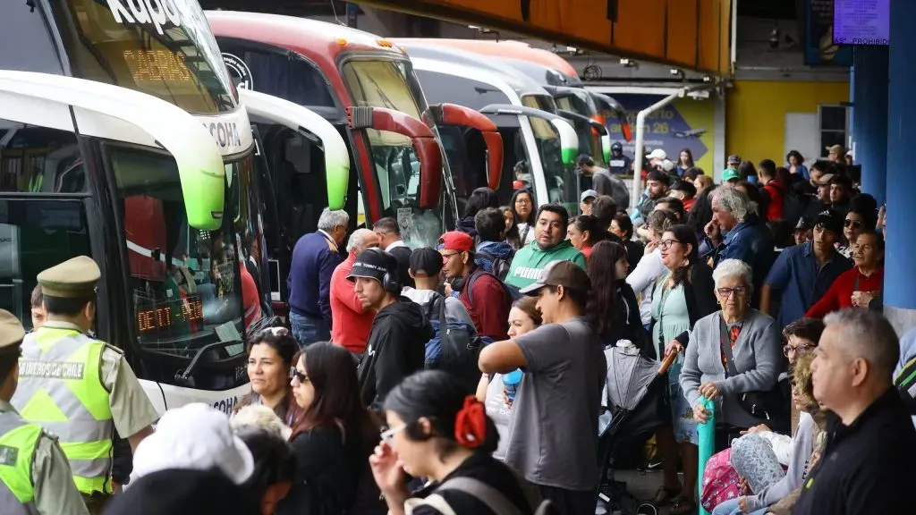 Buses de Santiago.