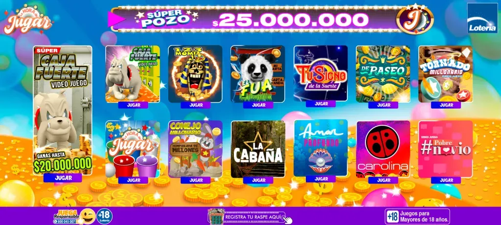 Ingresa a Loteria.cl y revisa los distintos juegos que tiene “La Hora de Jugar” de Mega.