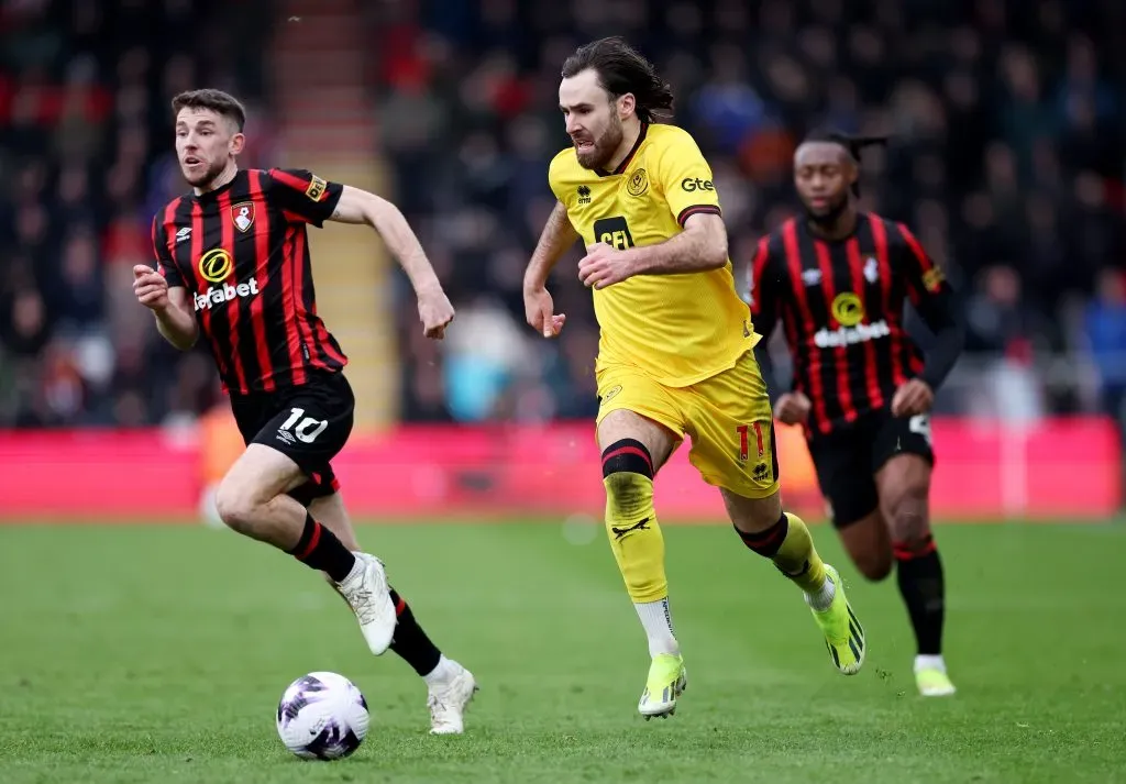 Ben Brereton en el Sheffield United. (Michael Steele/Getty Images).