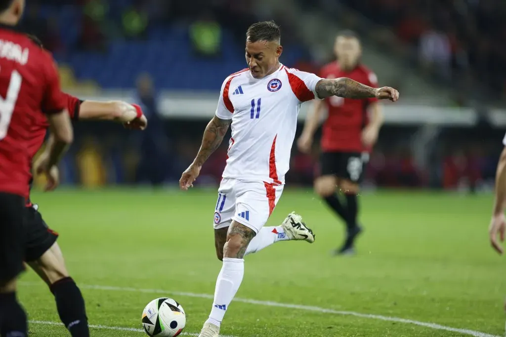 Eduardo Vargas llegó a 41 goles en la selección chilena. | Foto: Getty Images.