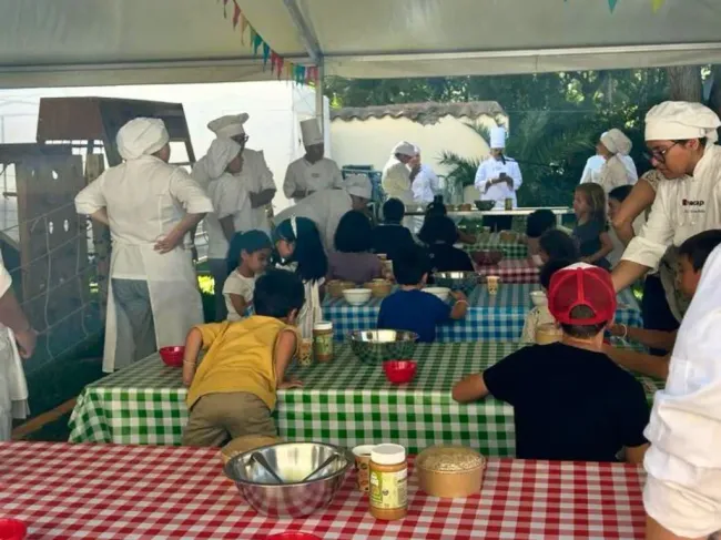 Taller de cocina para niños en el Festival Ñam
