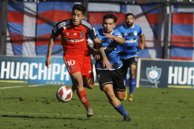 Lucas Assadi marcó el gol del triunfo ante Huachipato en 2023. Foto: Eduardo Fortes/Photosport