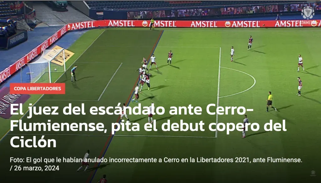 La reacción de la prensa paraguaya por el árbitro del Colo Colo vs Cerro Porteño en Copa Libertadores | Sitio: Versus