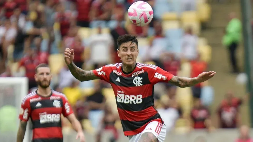 Erick Pulgar será titular en Flamengo en la final del campeonato Carioca y en la Copa Libertadores (Photo by Marcello Dias/Eurasia Sport Images/Getty Images)