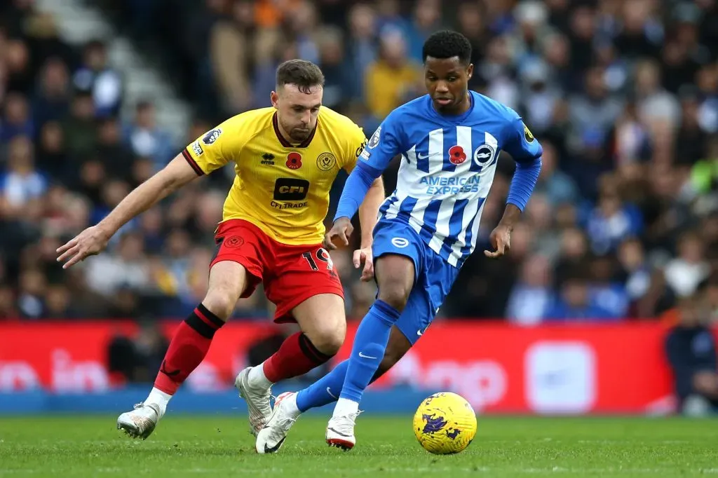 Lamentablemente Ansu Fati no ha podido destacar en la Premier League con el Brighton. | Foto: Getty Images.