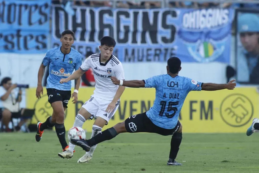 Leandro Hernández jugó por Colo Colo ante O’Higgins. Foto: Jorge Loyola/Photosport