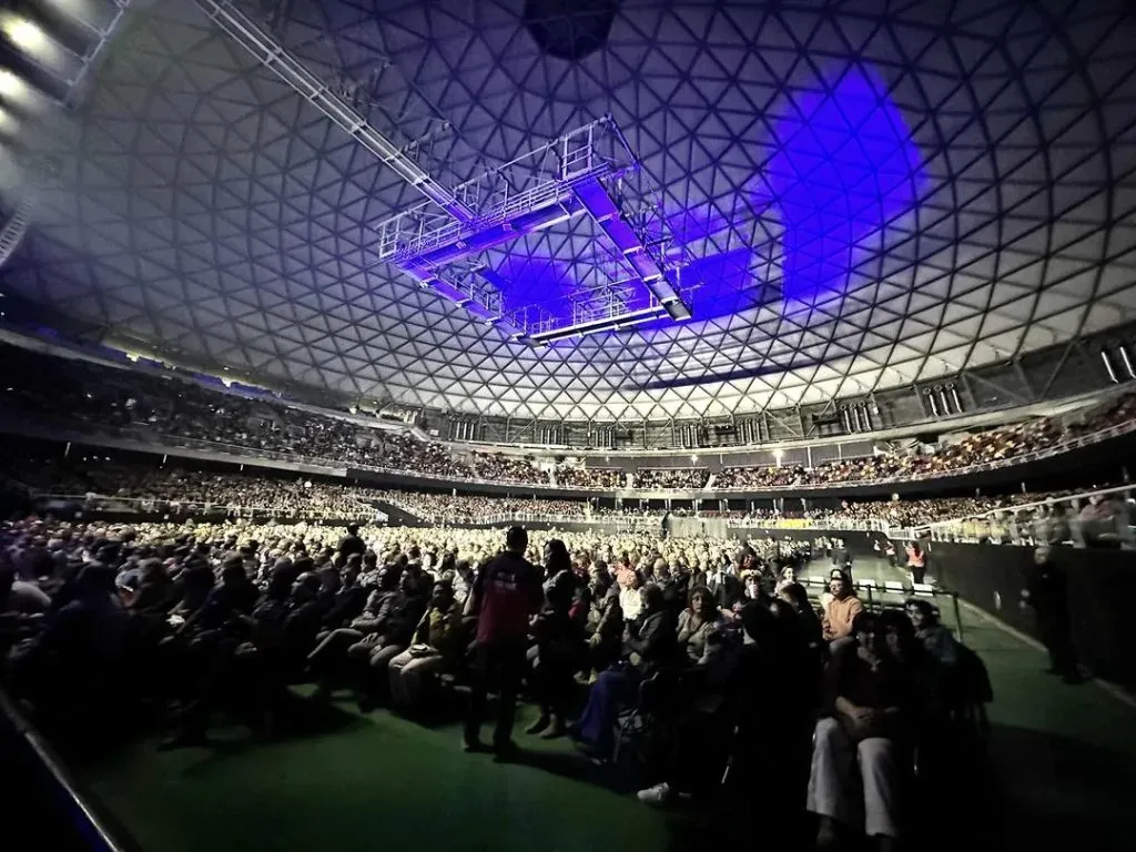Así se veía el Movistar Arena previo al inicio del concierto. Foto: Air Supply