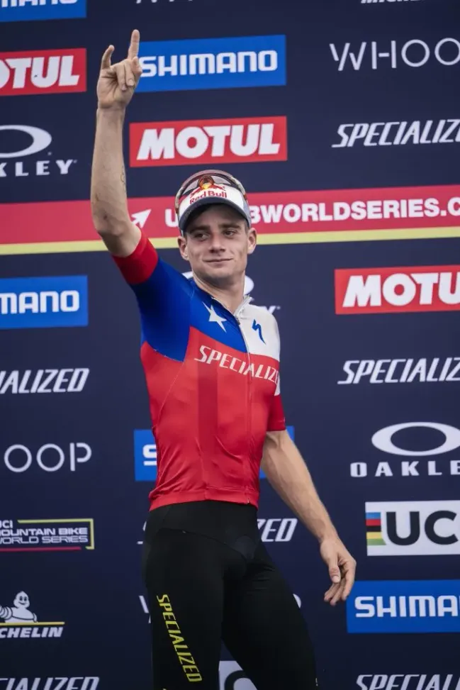 Martín Vidaurre brilló en la primera fecha de la Copa del Mundo UCI XCO que se desarrolló en Brasil. Foto: Red Bull Content Pool.