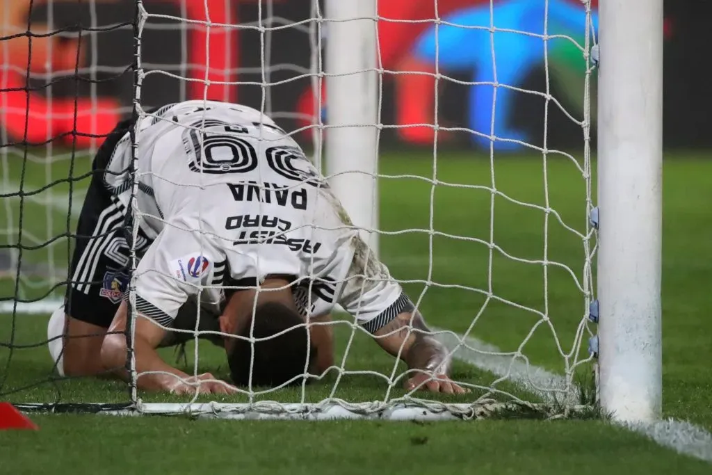 Guillermo Paiva no pudo vulnerar a Nico Avellaneda en el Monumental. (Jonnathan Oyarzun/Photosport).