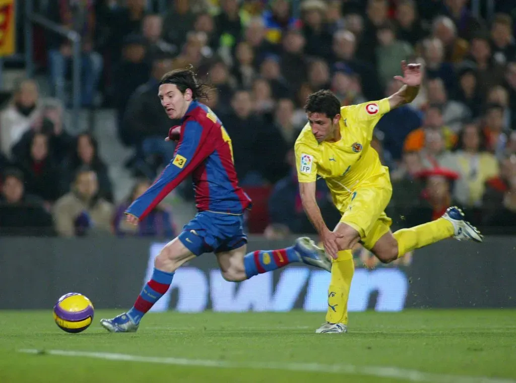 Capdevila jugando en el Villarreal de Pellegrini. Foto: Getty
