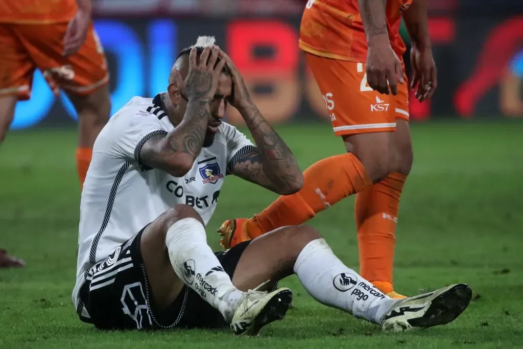 Arturo Vidal en el duelo entre Colo Colo y Cobreloa