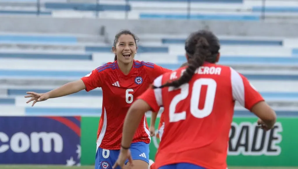 Anaís Álvarez anotó el único gol de Chile en el Sudamericano Femenino Sub 20 (Comunicaciones FFCh)