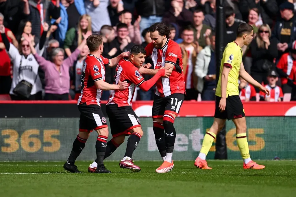 El Sheffield United de Ben Brereton necesita de un milagro para mantener la categoría. | Foto: Getty Images.